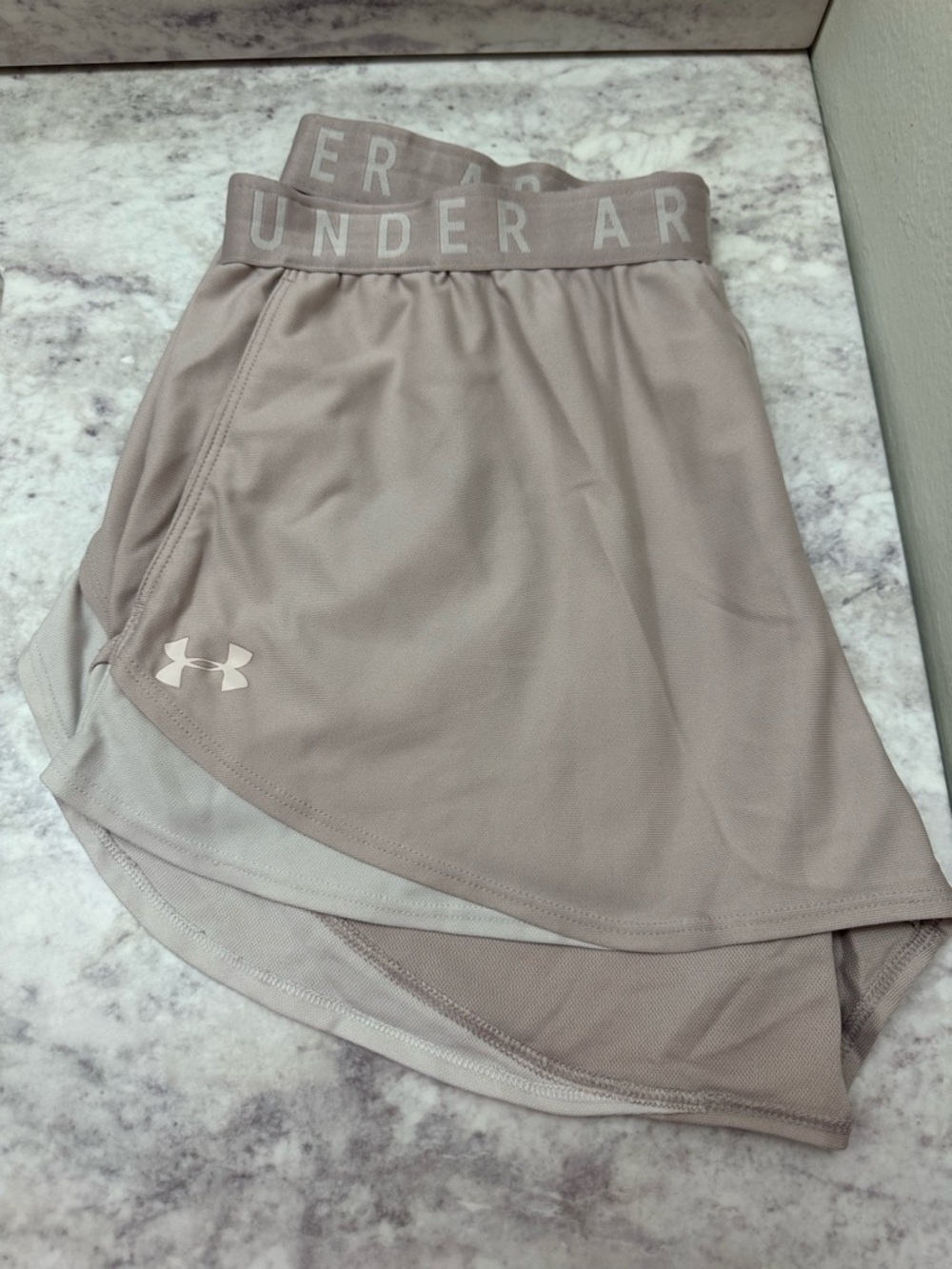 Under Armour Taupe Running Shorts